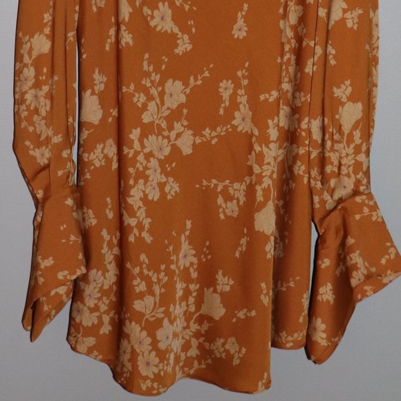 Free People aries long sleeve printed mini dress Size M - Picture 4 of 10